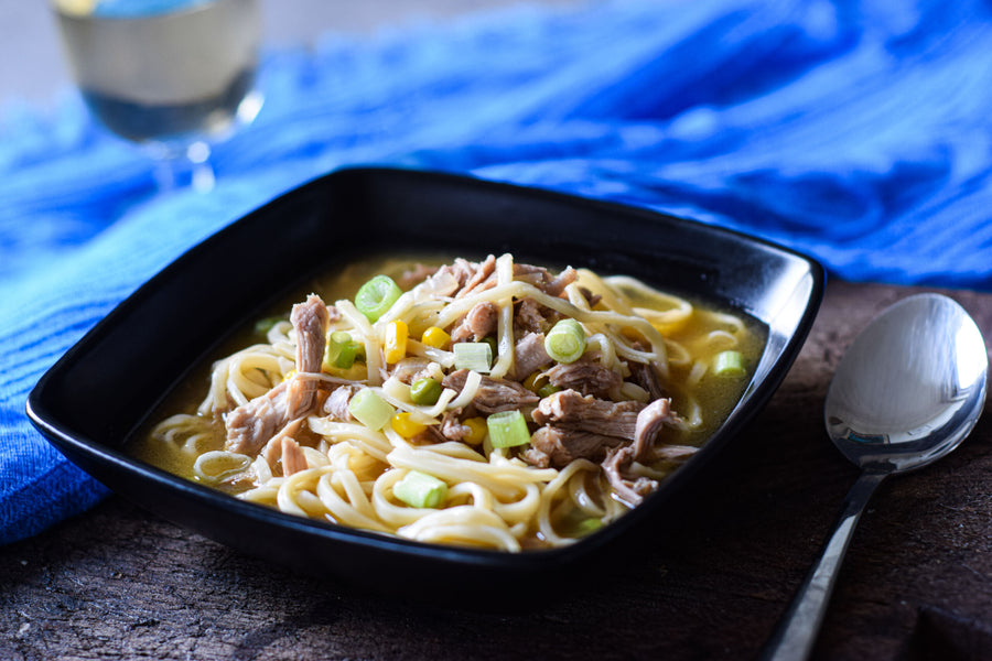 Chinese-Style Pheasant Noodle Soup Recipe