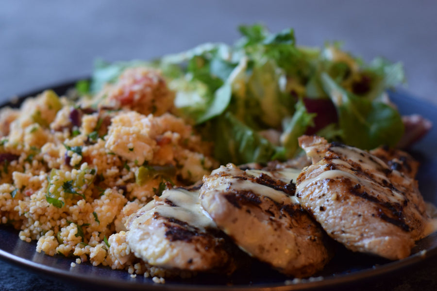 Lemon and Mustard Pheasant with Couscous Salad Recipe