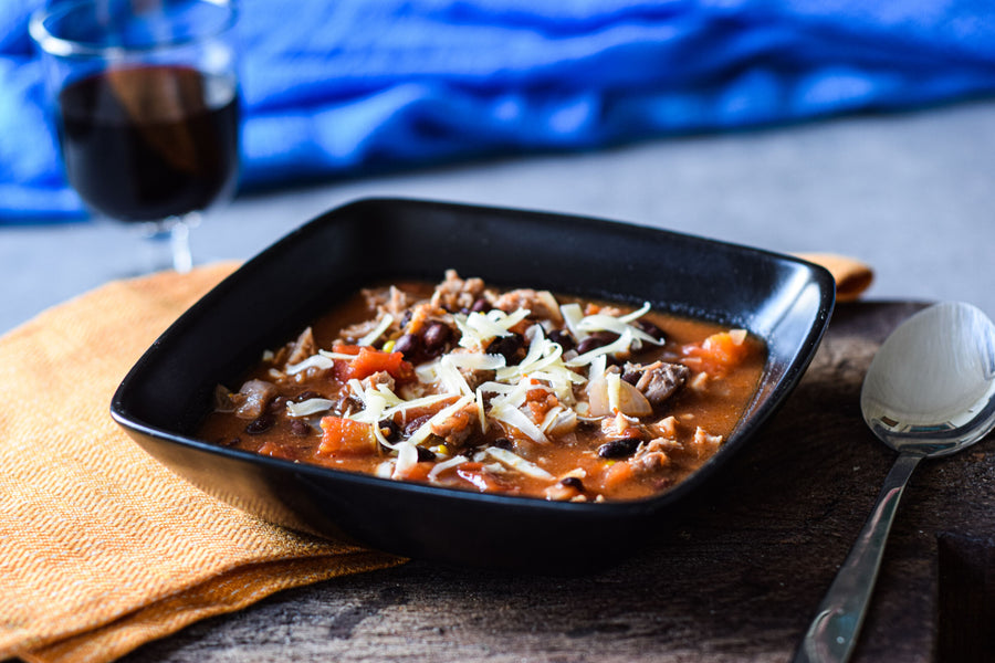 Mexican Shredded Pheasant and Bean Soup Recipe