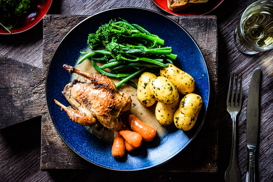 Pot Roast Partridge with Cider, Garlic and Redcurrant Recipe